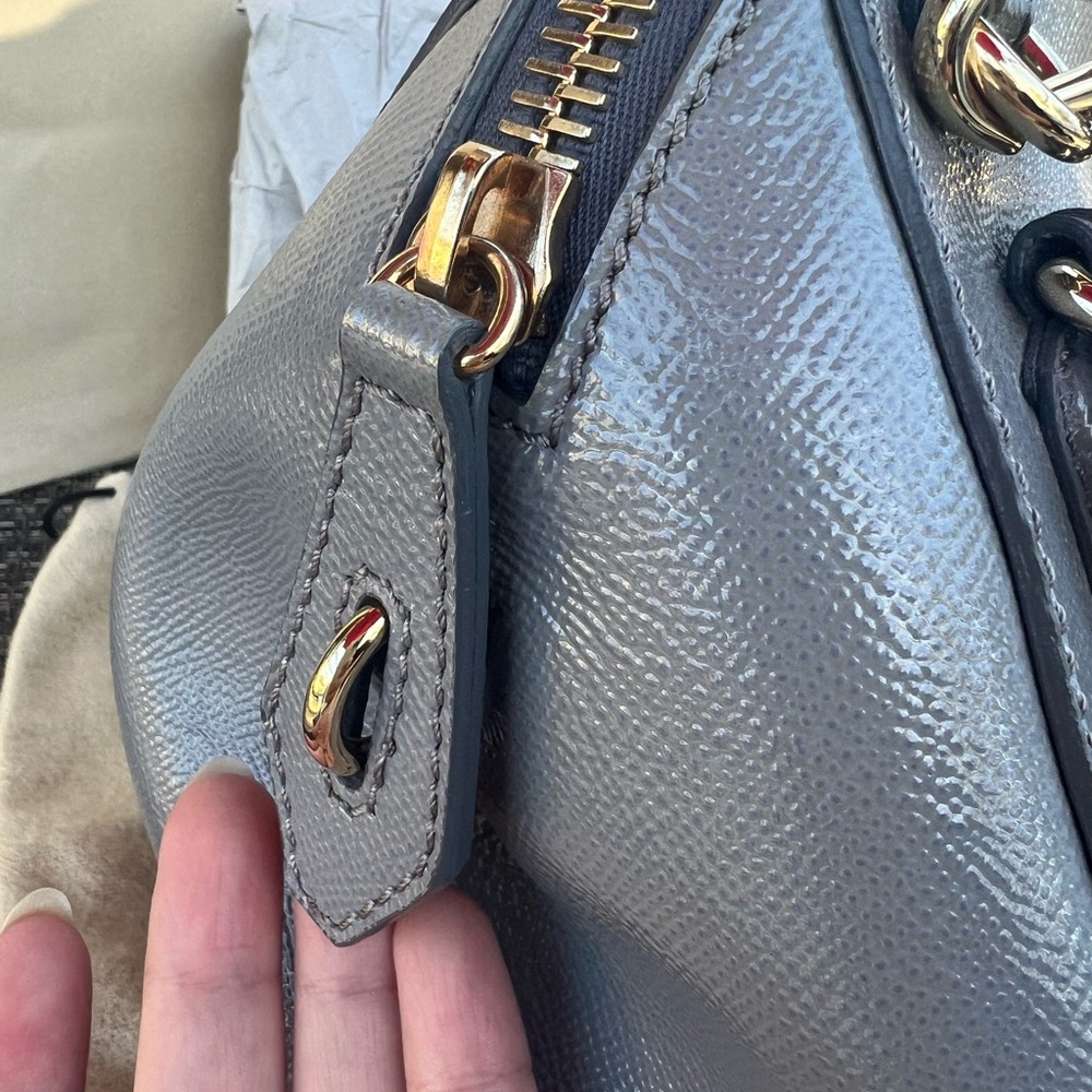 Burberry gray limited edition Leather Handbag - Picture 3 of 6